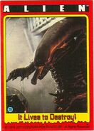 The Alien in the Alien trading cards.