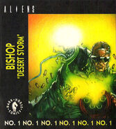 Bishop on the front cover of Aliens: Desert Storm.