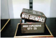 A grenade box prop from the film owned at some point by WordPress user "ThePropStop".[7]