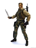 NECA figure of Dutch (Jungle Extraction).