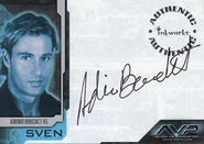 Avpsven01.jpg (25 KB) Bouchet's photo and autograph on a limited edition chase card from the Alien vs. Predator Premium Trading Cards set