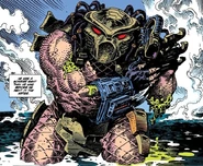 The Forest Devil has his arm severed.