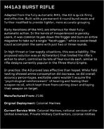 The M41A3 Burst Rifle's description