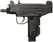 A 9x19mm Micro Uzi with 15-round magazine similar to what was used by El Scorpio in Predator 2.