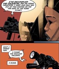 Davis attached to Zula's SMG.