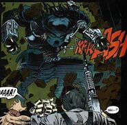The Slasher attacks Leo Brodin.