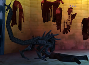 Praetorian eating a corpse in AVPR PSP game.