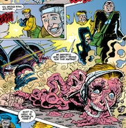 Staring in horror at Koo's remains.