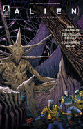 Variant cover to Alien: The Original Screenplay issue 1 by Walter Simonson.