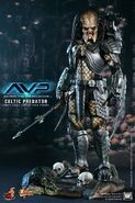 Celtic predator hot toys figure without his bio mask