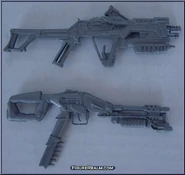 The Hasbro Alien Resurrection Ripley figure's Shockrifle (bottom)