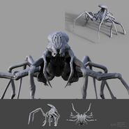 Concept art of a far more insectoid-looking Neomorph.