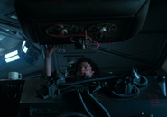 Warrant Officer Ripley activating the ECIU computer panel.