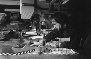 Robert Skotak inside the Sulaco hangar miniature.[8]