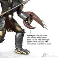 Promotional render of the Speargun from the video game Predator: Concrete Jungle.