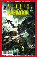 Cover to Aliens vs. Predator 1 for $1 reissue by Raymond Swanland.