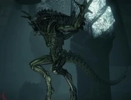 The Abomination leaping around the jungle ruins.