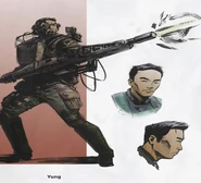 Concept art of Yung, by Brian Albert Thies.[1]