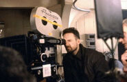 David Fincher on the set of Alien3.