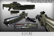 XM99A Phased Plasma Pulse Rifle concept art.