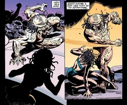 Shorty fights Machiko.