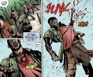 Mombasa's death in the comics.