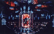 The interior of the attraction