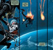 The Alpha and Cruz are killed after being propelled into space.