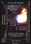 The Aliens Predator CCG "M240 FLAME THROWER" card number 208.[9]