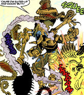 A.T.A.X. fights the Snake Aliens.