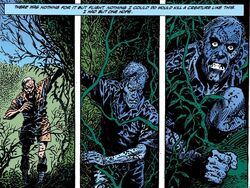 Copeland fleeing for his life.