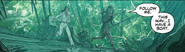 Artemis leads Jaya to one of the boats.