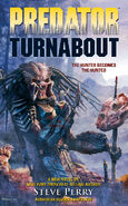 The skull of a Kodiak Bear on the cover of the 2008 novel Predator: Turnabout.