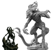 A scaled image of the Sideshow maquette and Prodos game-piece.