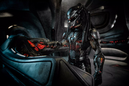 The Fugitive using the computer on his ship.
