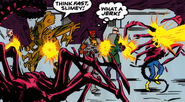 The Marines combat the Giant Facehuggers.