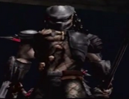 The Jungle Hunter (skin) with his bio-helmet in Predator: Concrete Jungle.