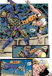 The Devil brawling with John.