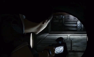 Alien Isolation Third Person Vent.png (255 KB) A screenshot from Alien: Isolation in development when it was a third person experience. Notice the prototype motion tracker.