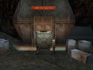 Entrance to the Zeta site