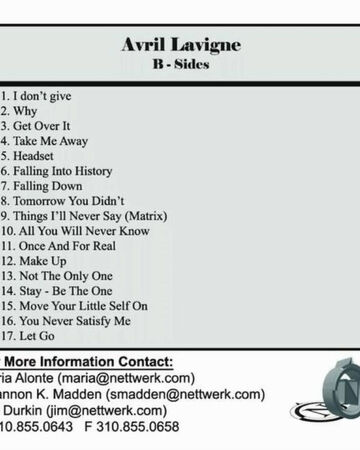 Take Me Away Unreleased Song Avril Lavigne Wiki Fandom