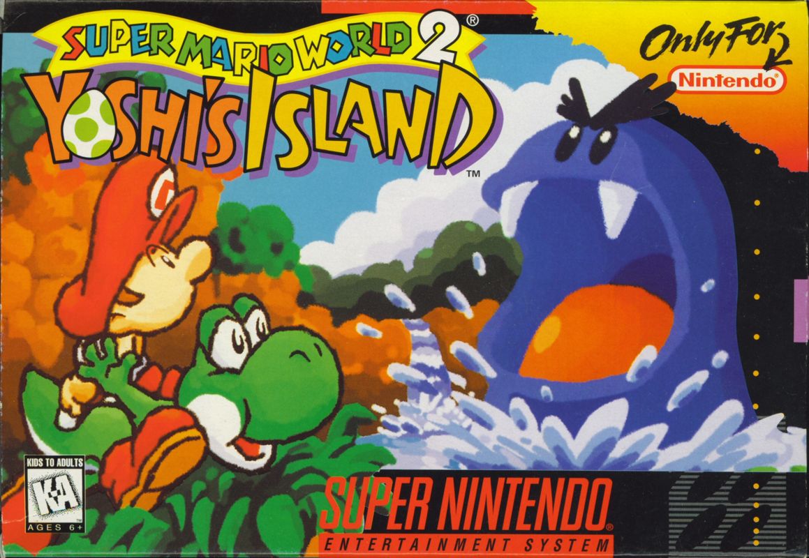 Super Mario World 2: Yoshi's Island é a arte nos games