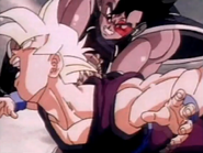 turles hits gohan in the back if the neck