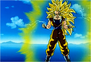 Super Saiyan 3 Goku Before Powering Down