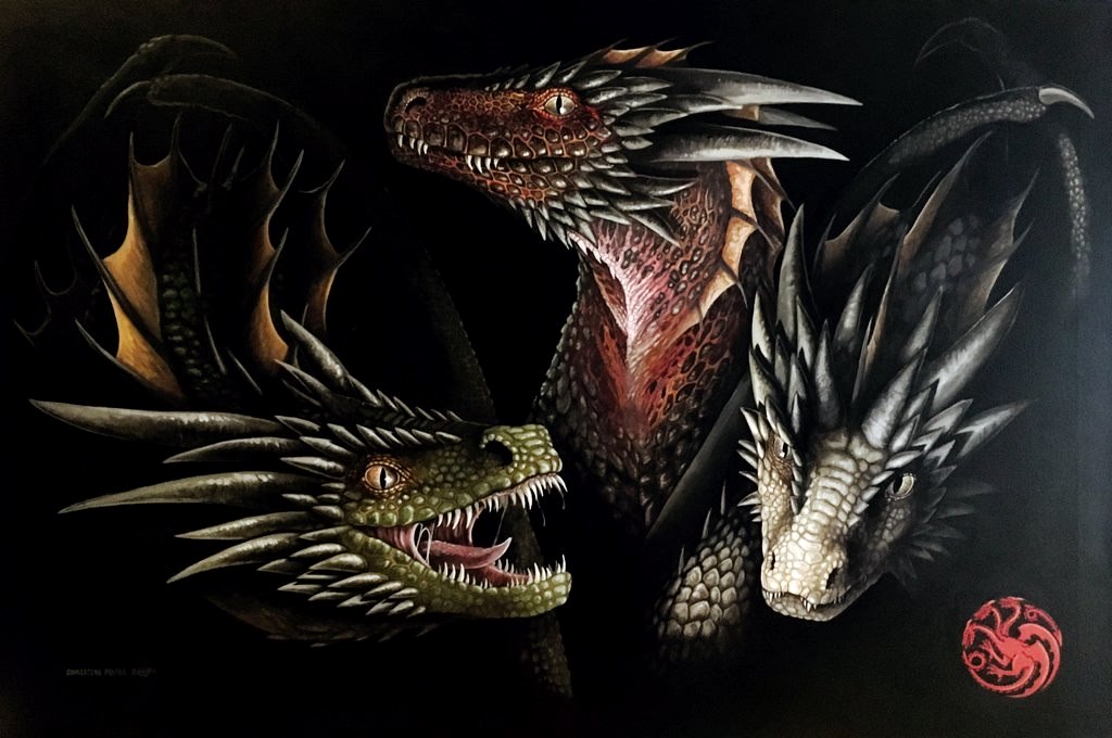 drogon rhaegal and viserion