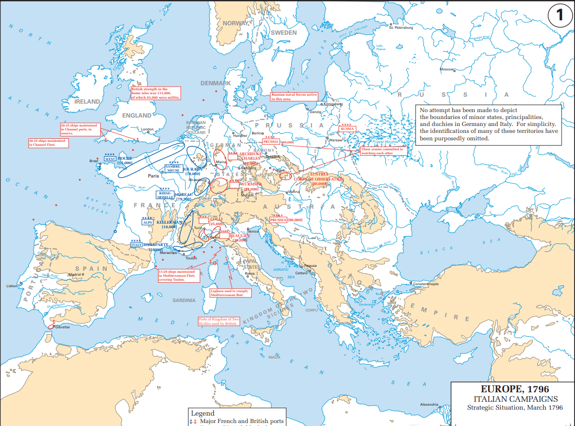 napoleonic wars map