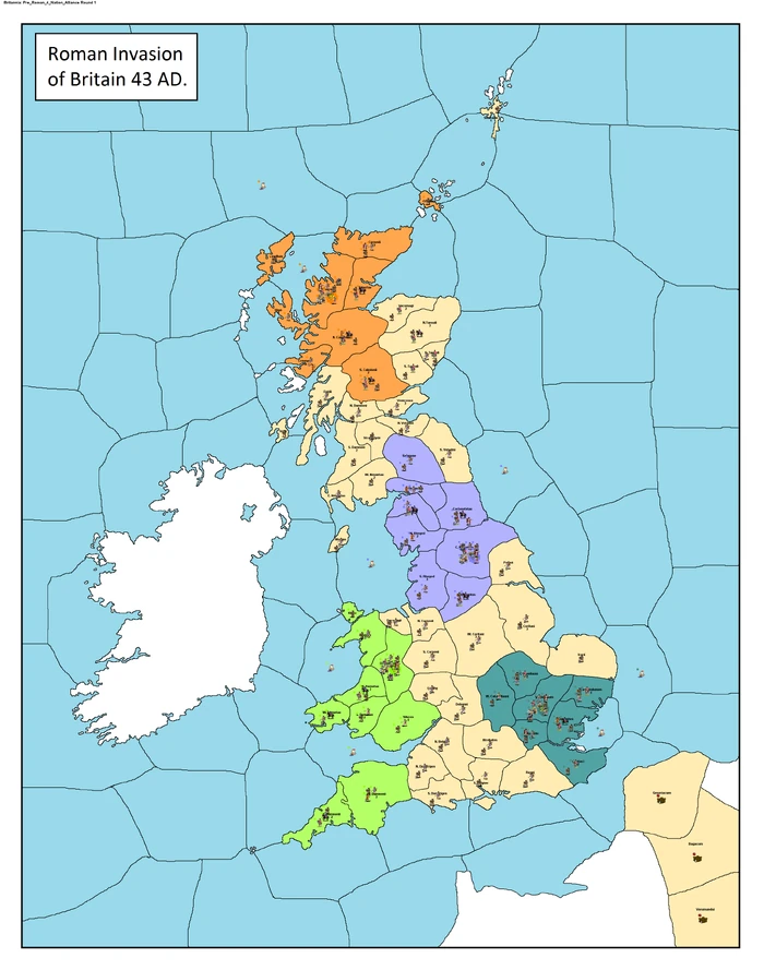 Britannia Pre Roman 4 Nation Alliance