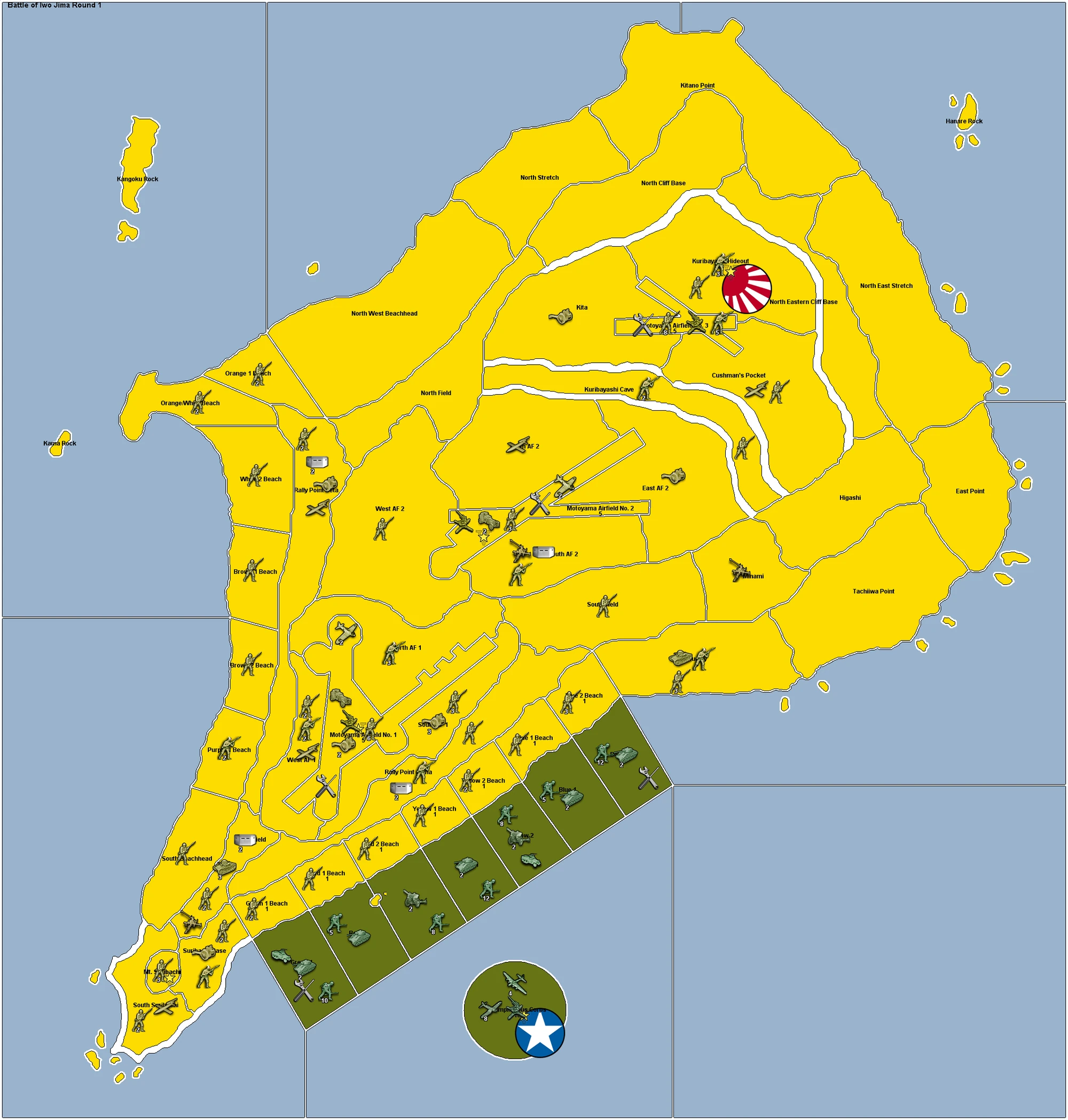 Map Of Iwo Jima Category:iwo Jima Map | Axis & Allies Wiki | Fandom