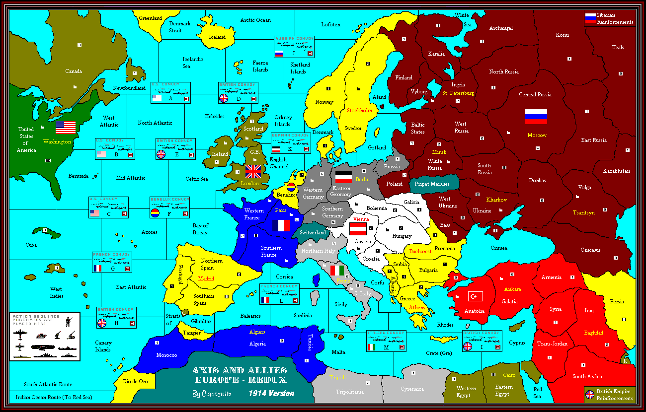 axis and allies 1914 map axis and allies 1914 map