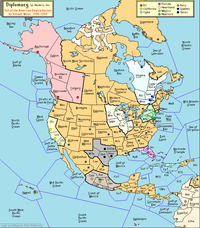 Американская империя карта